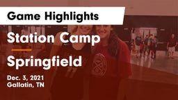 Station Camp  vs Springfield  Game Highlights - Dec. 3, 2021