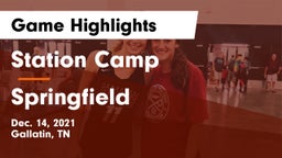 Station Camp  vs Springfield  Game Highlights - Dec. 14, 2021