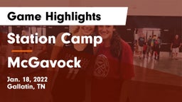 Station Camp  vs McGavock Game Highlights - Jan. 18, 2022