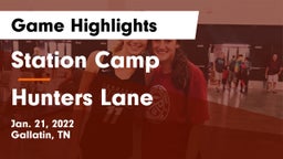 Station Camp  vs Hunters Lane  Game Highlights - Jan. 21, 2022