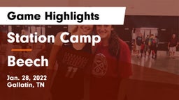 Station Camp  vs Beech  Game Highlights - Jan. 28, 2022