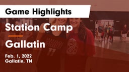 Station Camp  vs Gallatin Game Highlights - Feb. 1, 2022