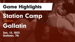 Station Camp  vs Gallatin  Game Highlights - Jan. 13, 2023