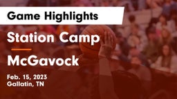 Station Camp  vs McGavock  Game Highlights - Feb. 15, 2023