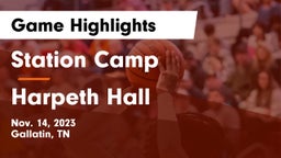 Station Camp  vs Harpeth Hall Game Highlights - Nov. 14, 2023