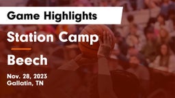 Station Camp  vs Beech  Game Highlights - Nov. 28, 2023