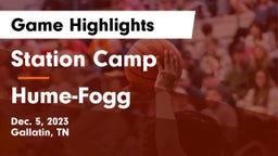 Station Camp  vs Hume-Fogg  Game Highlights - Dec. 5, 2023