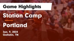 Station Camp  vs Portland  Game Highlights - Jan. 9, 2024