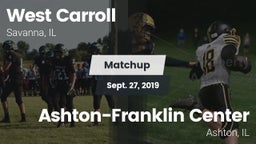 Matchup: West Carroll vs. Ashton-Franklin Center  2019