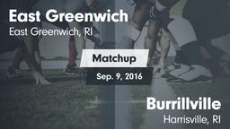Matchup: East Greenwich vs. Burrillville  2016