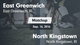 Matchup: East Greenwich vs. North Kingstown  2016