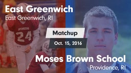 Matchup: East Greenwich vs. Moses Brown School 2016