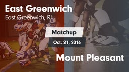 Matchup: East Greenwich vs. Mount Pleasant 2016