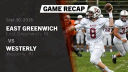 Recap: East Greenwich  vs. Westerly  2016