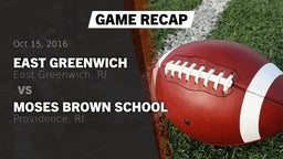 Recap: East Greenwich  vs. Moses Brown School 2016