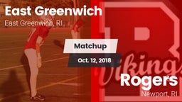 Matchup: East Greenwich vs. Rogers  2018