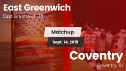 Matchup: East Greenwich vs. Coventry  2019