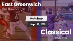 Matchup: East Greenwich vs. Classical  2019