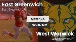 Matchup: East Greenwich vs. West Warwick  2019