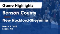 Benson County  vs New Rockford-Sheyenne  Game Highlights - March 8, 2020