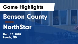 Benson County  vs NorthStar Game Highlights - Dec. 17, 2020