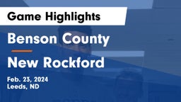 Benson County  vs New Rockford  Game Highlights - Feb. 23, 2024