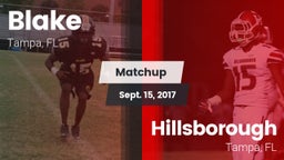 Matchup: Blake vs. Hillsborough  2017
