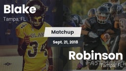 Matchup: Blake vs. Robinson  2018