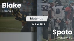 Matchup: Blake vs. Spoto  2019