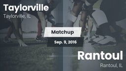 Matchup: Taylorville High vs. Rantoul  2016