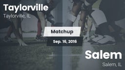 Matchup: Taylorville High vs. Salem  2016