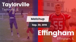 Matchup: Taylorville High vs. Effingham  2016