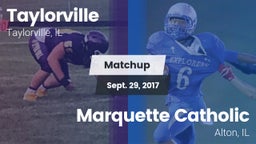 Matchup: Taylorville High vs. Marquette Catholic  2017