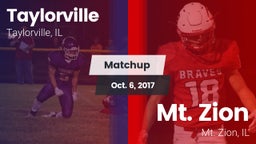 Matchup: Taylorville High vs. Mt. Zion  2017