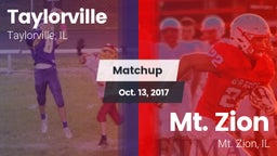 Matchup: Taylorville High vs. Mt. Zion  2017