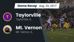 Recap: Taylorville  vs. Mt. Vernon  2017