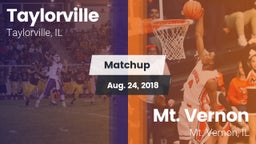 Matchup: Taylorville High vs. Mt. Vernon  2018
