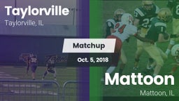 Matchup: Taylorville High vs. Mattoon  2018