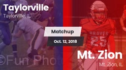 Matchup: Taylorville High vs. Mt. Zion  2018