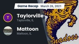 Recap: Taylorville  vs. Mattoon  2021