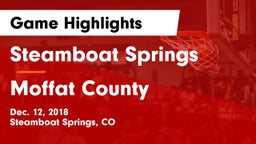 Steamboat Springs  vs Moffat County  Game Highlights - Dec. 12, 2018