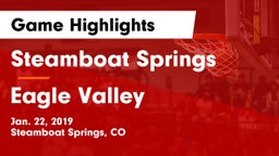 Steamboat Springs  vs Eagle Valley  Game Highlights - Jan. 22, 2019