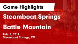 Steamboat Springs  vs Battle Mountain  Game Highlights - Feb. 6, 2019