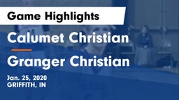 Calumet Christian  vs Granger Christian Game Highlights - Jan. 25, 2020