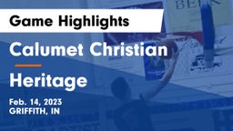 Calumet Christian  vs Heritage Game Highlights - Feb. 14, 2023