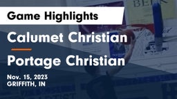 Calumet Christian  vs Portage Christian Game Highlights - Nov. 15, 2023