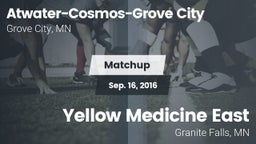 Matchup: Atwater-Cosmos-Grove vs. Yellow Medicine East  2016