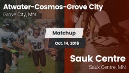 Matchup: Atwater-Cosmos-Grove vs. Sauk Centre  2016