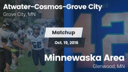 Matchup: Atwater-Cosmos-Grove vs. Minnewaska Area  2016