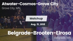 Matchup: Atwater-Cosmos-Grove vs. Belgrade-Brooten-Elrosa  2018